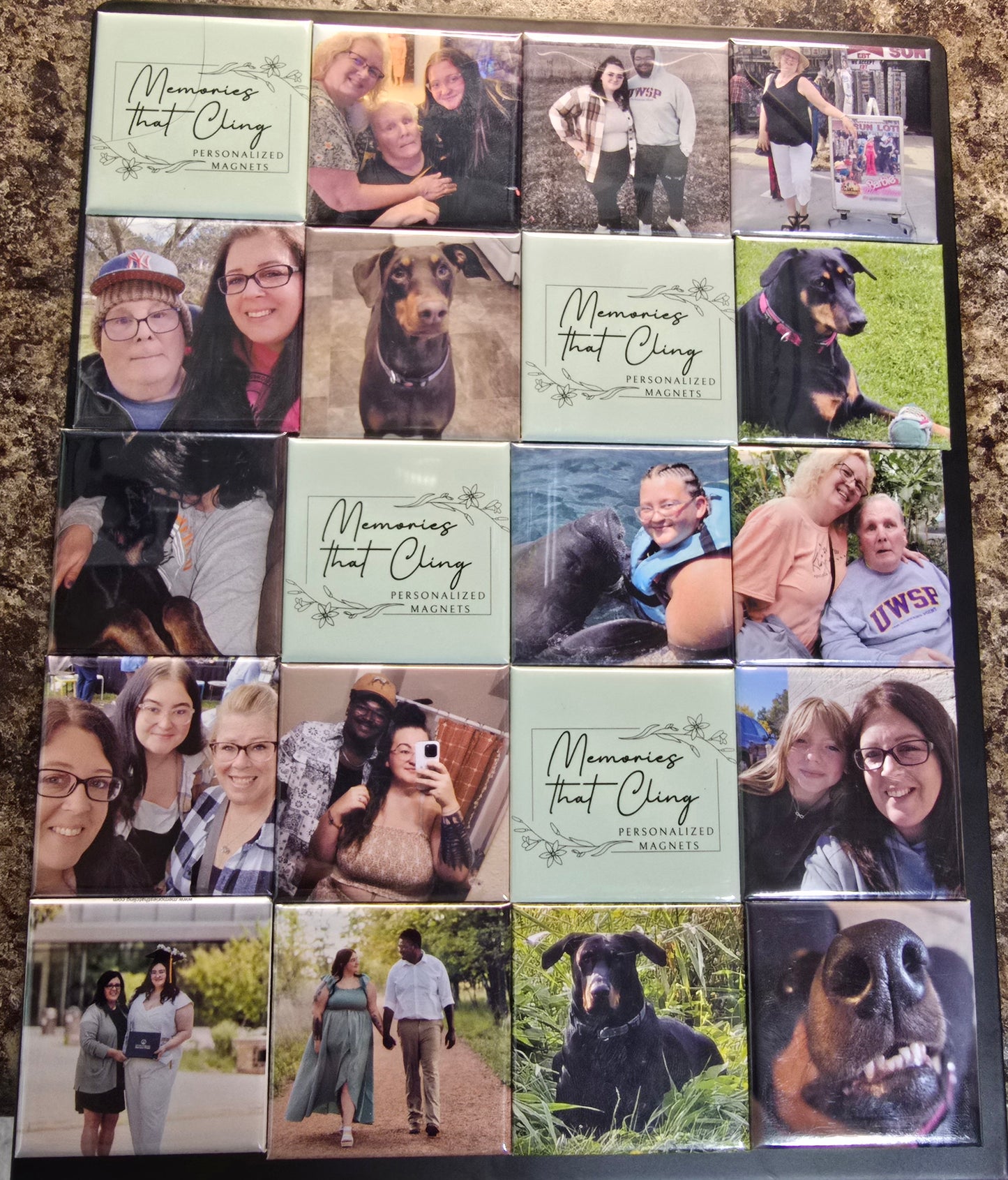 Set of 20 Personalized Magnets