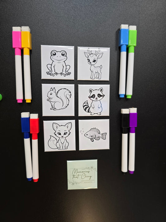 WI Animals Dry Erase Magents (Set of 6)