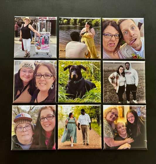 Set of 9 Personalized Magnets